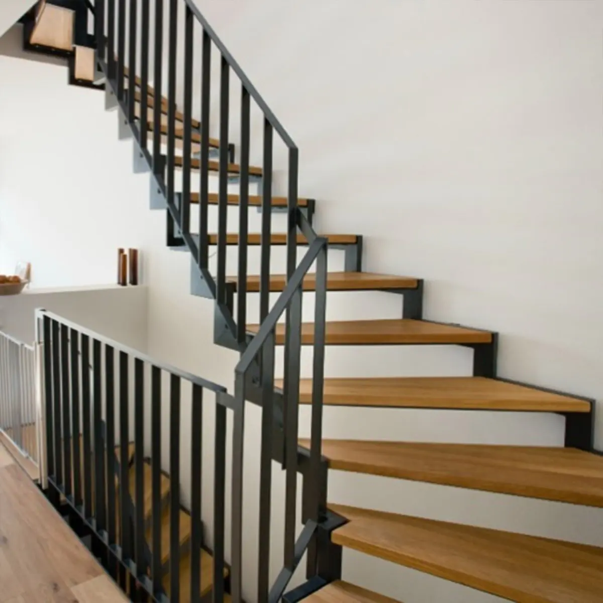 fuchs treppen zweiholmtreppe eiche blockverleimt geoelt chicago