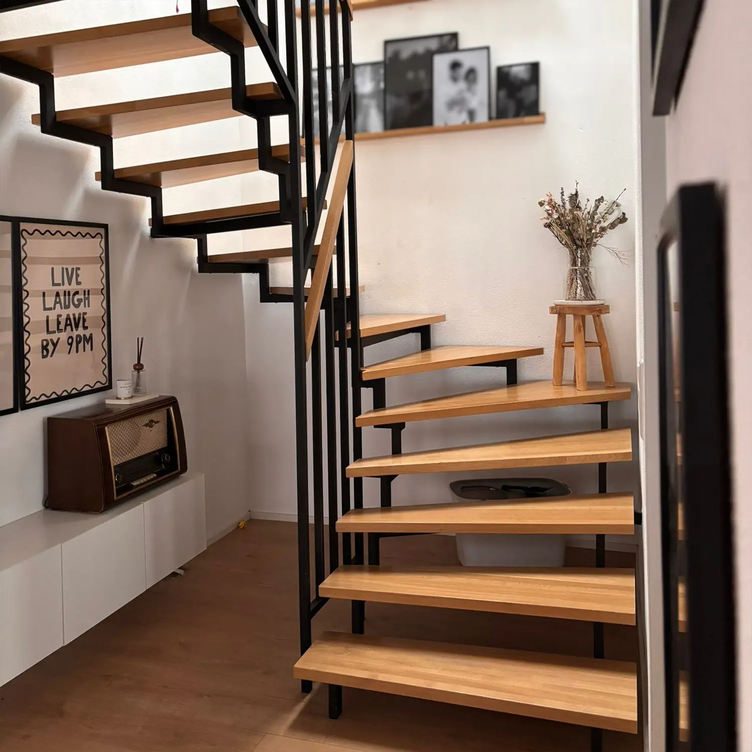 fuchs treppen harfentreppe sonderausfuehrung eiche