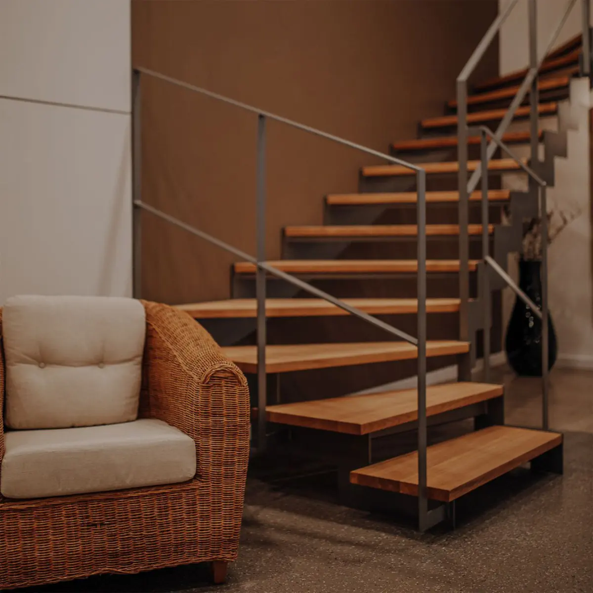 fuchs treppen flachstahltreppe abgetreppt eiche