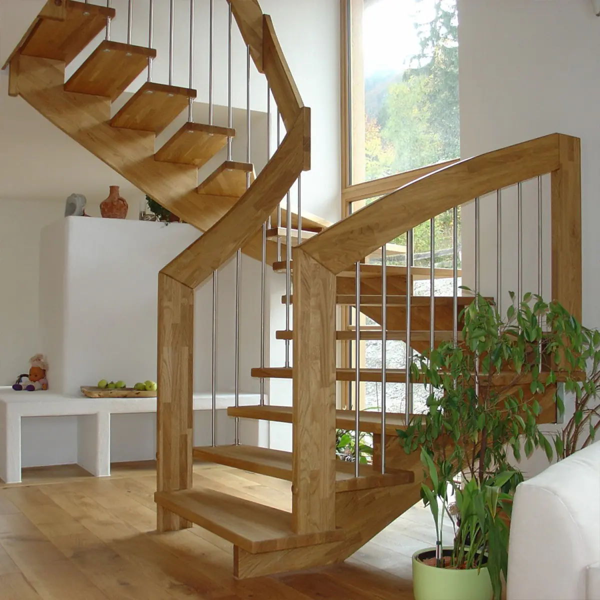 fuchs treppen freigetragene treppe casa uno eiche geoelt