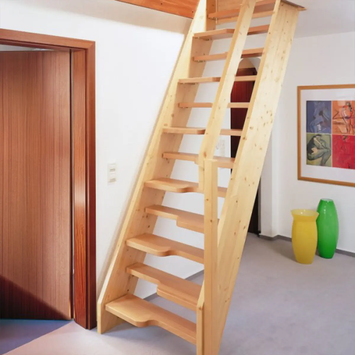 fuchs treppen holzwangentreppe riezlern fichte