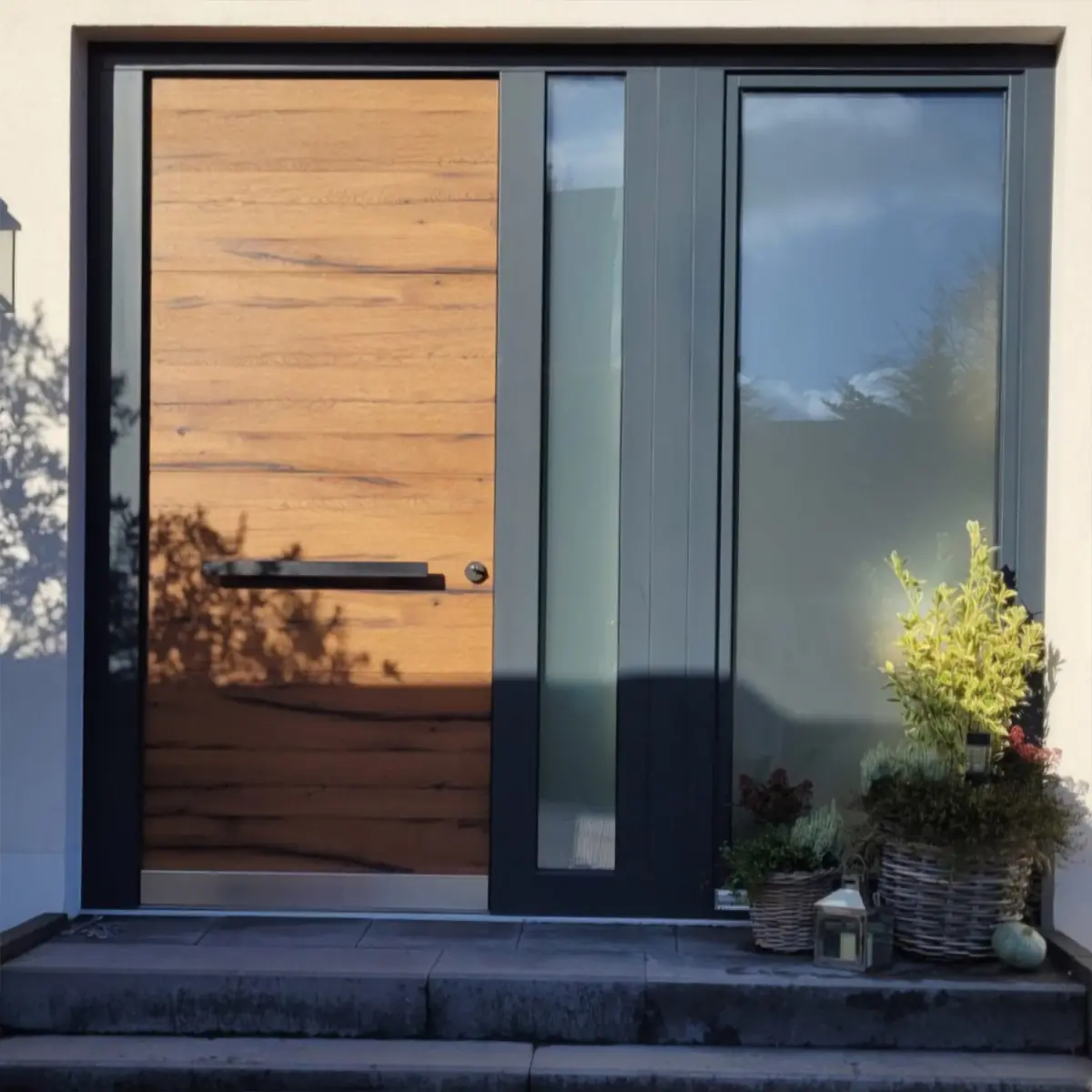 fuchs treppen haustueren glattes tuerblatt