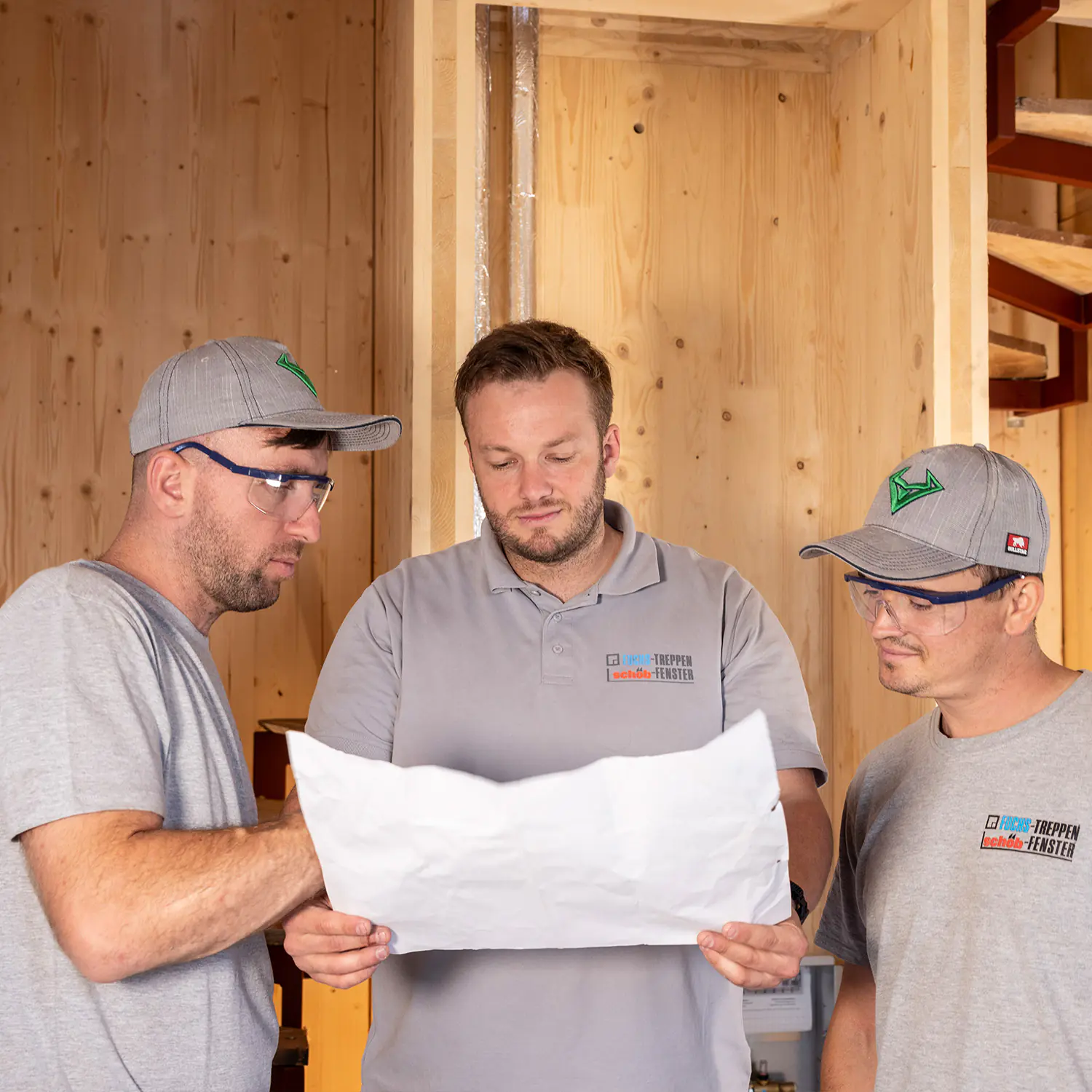 fuchs treppen montage besprechung bauplan treppenbau