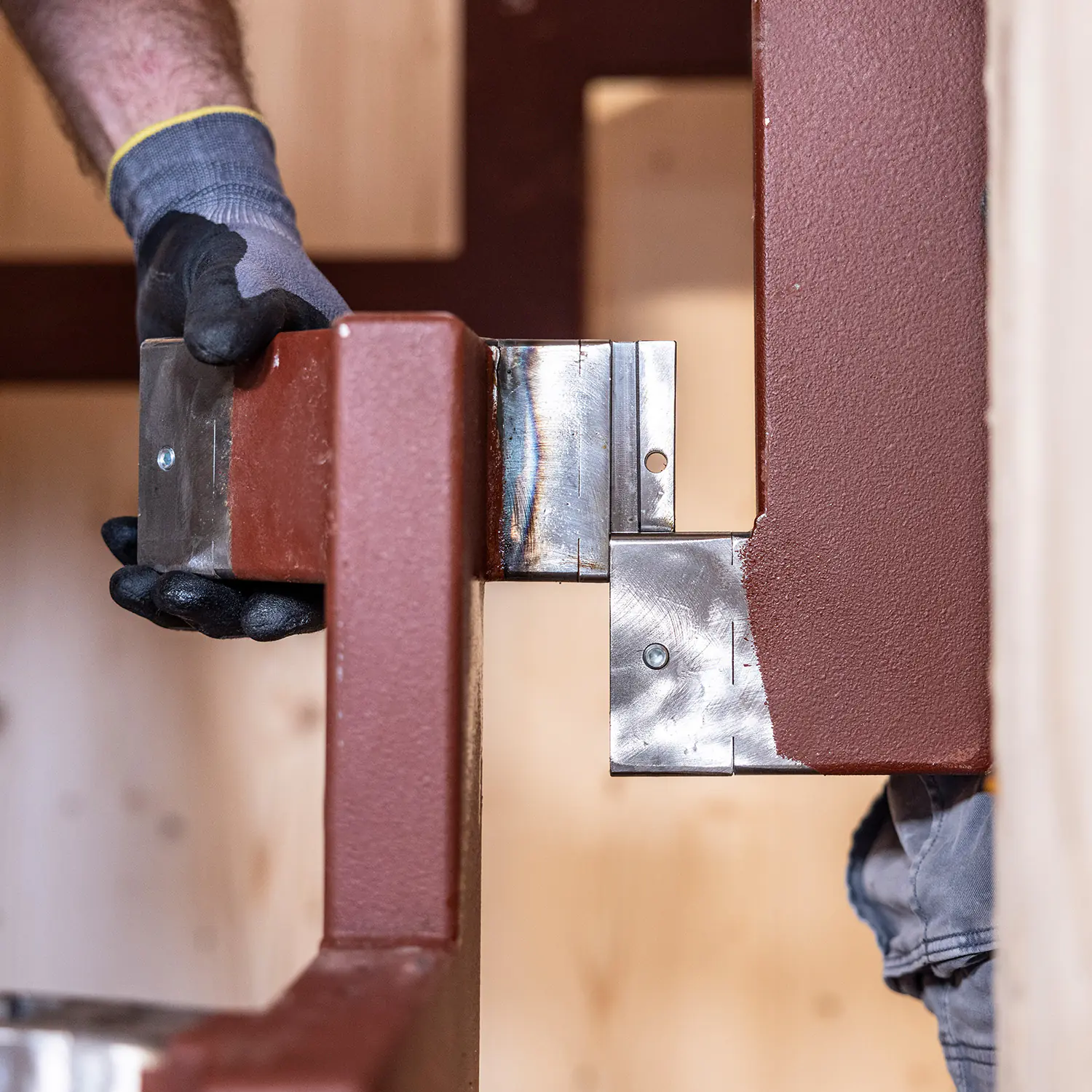 fuchs treppen montage stahlwangentreppe steckverbinder