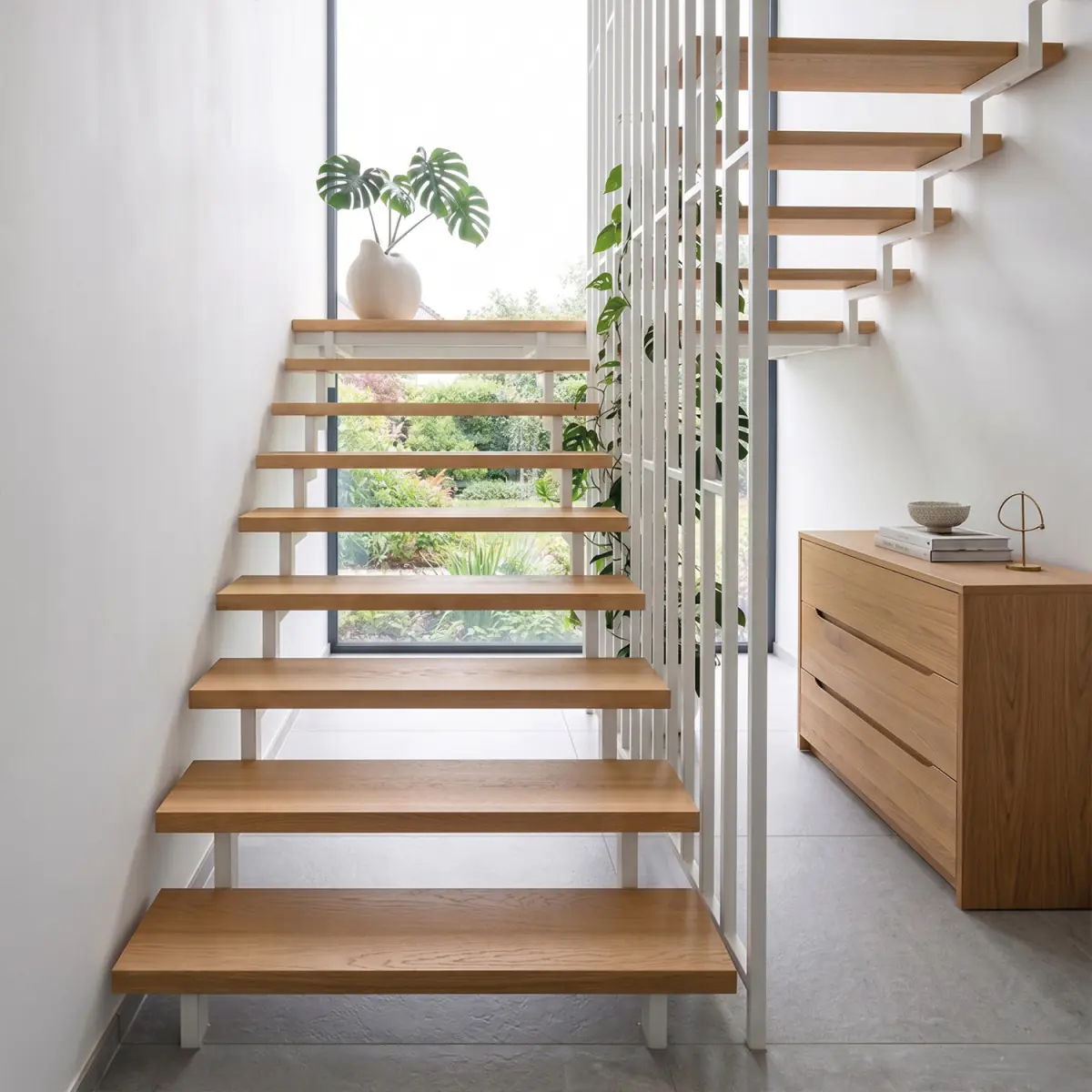fuchs treppen harfentreppe podest eiche blockverleimt