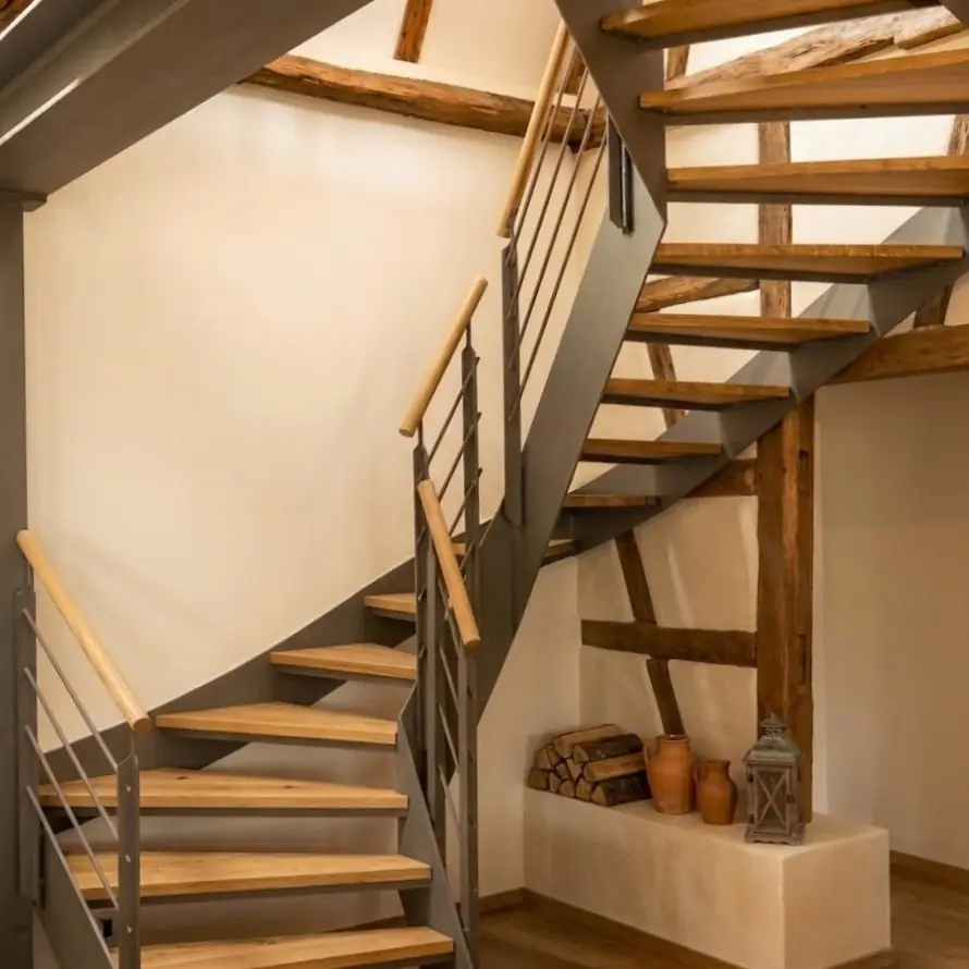 fuchs treppen flachstahltreppe wildeiche blockverleimt gelaender typ boston