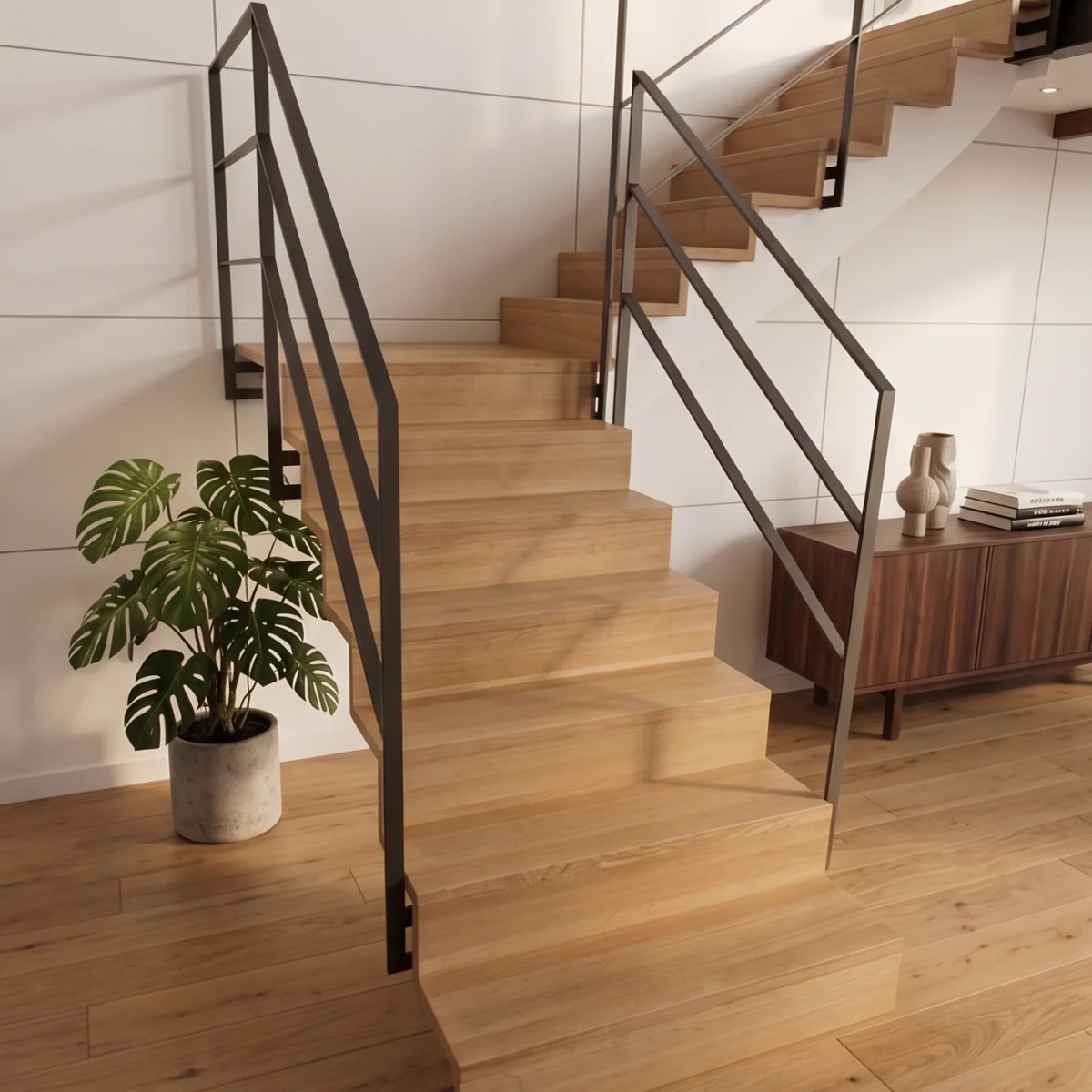 fuchs treppen holzwangentreppe casa sonderausführung faltwerk