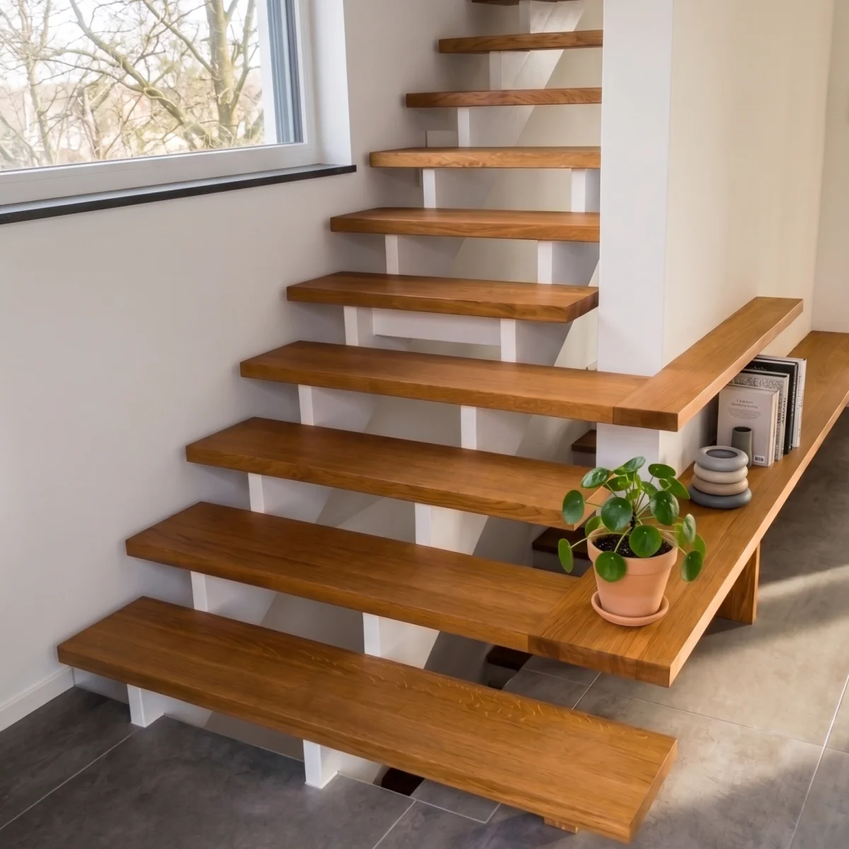 fuchs treppen holzwangentreppe casa sonderausführung mit verlaengerten stufen