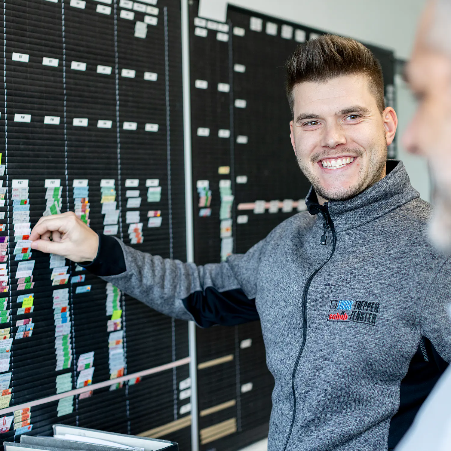 fuchs treppen produktionsplanung plantafel disposition buero